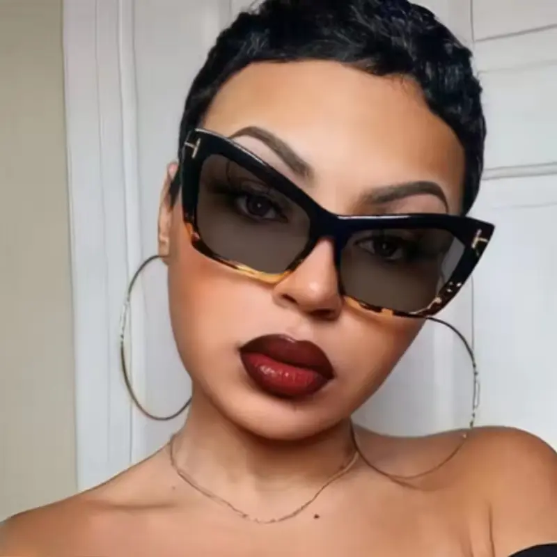 2PACK New Oversized Square Gradient Sunglasses for Women Thick Fashion Big Frame Shades Trendy UV400 Shades Sunglasses