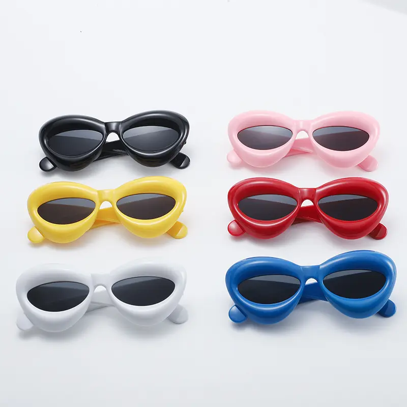 Unique Candy Color Sexy Lip Y2k Sunglasses For Women New Luxury Brand Yellow Blue Gradient Sun Glasses Men Punk Hip Hop Shades