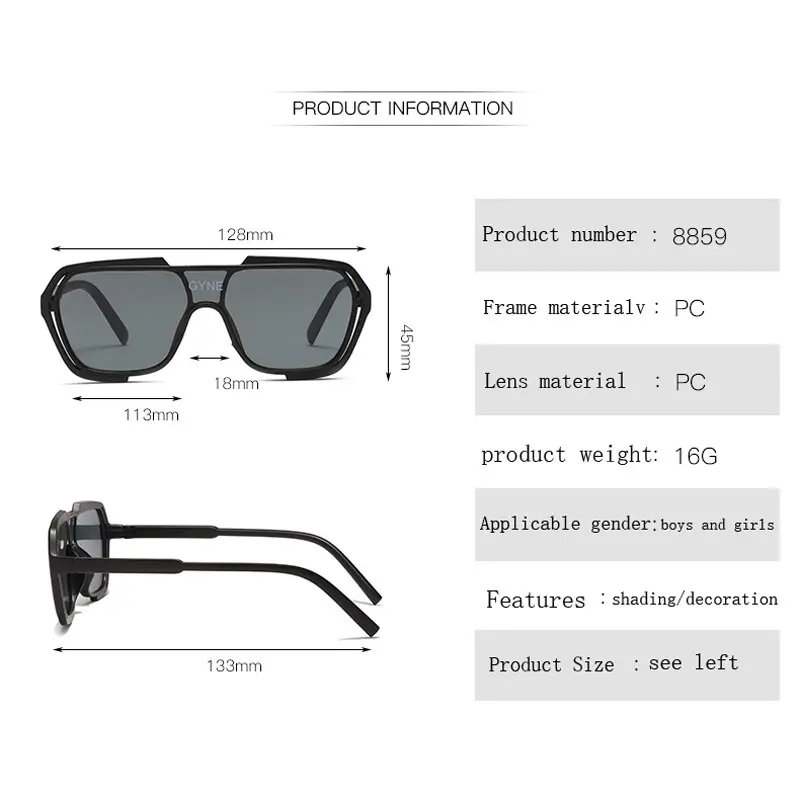 New Fashion Children's Sunglasses Boys Girls Sun Glasses  Vintage Black Sunscreen Kids Goggles UV400 Eyewear Gafas de sol