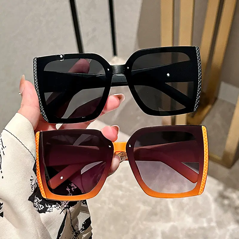 2023 New Fashion Oversize Gradient Sunglasses Women Men Vintage Square Sun Glasses Female Luxury Shades UV400