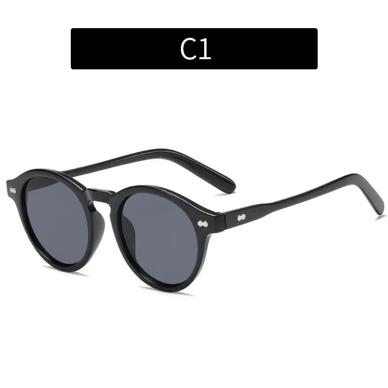 Retro Round Sunglasses Women Men Brand Designer Vintage Sun Glasses Female Black Outdoor Eyewear UV400 Gafas de sol