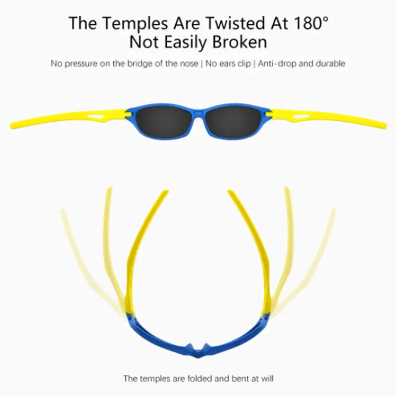 Kids Boy Sports Sun Glasses TR90 Cool Sunglasses Outdoor Goggle UV Protection Eyewear Balance car slide Shades Children Glasses