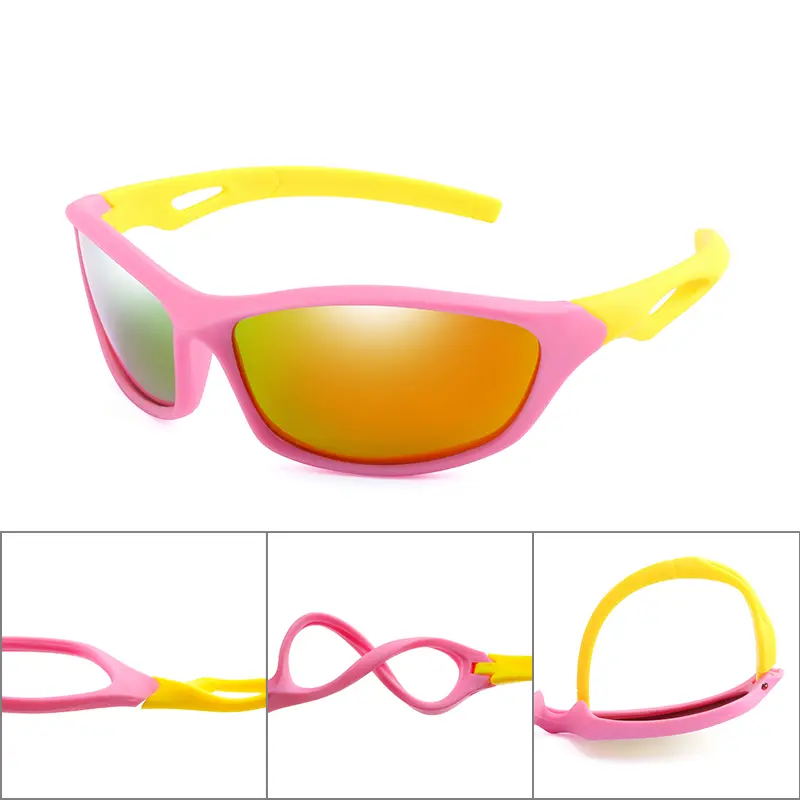 Kids Boy Sports Sun Glasses TR90 Cool Sunglasses Outdoor Goggle UV Protection Eyewear Balance car slide Shades Children Glasses