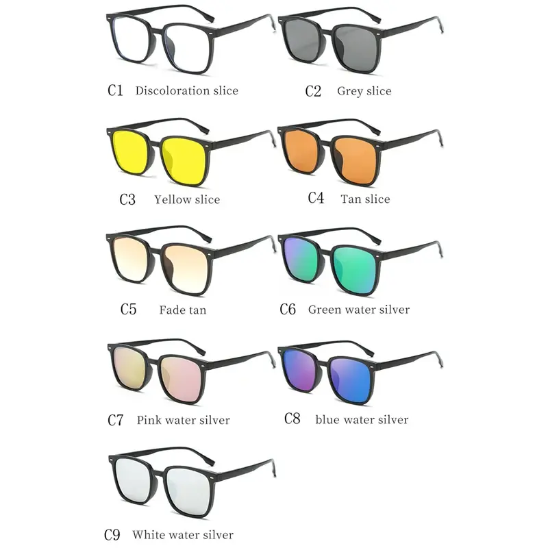 New Fashion Sunglasses Men Women Luxury Photochromic Sun Glasses Stylish Chameleon Anti-glare Driving Shades UV400