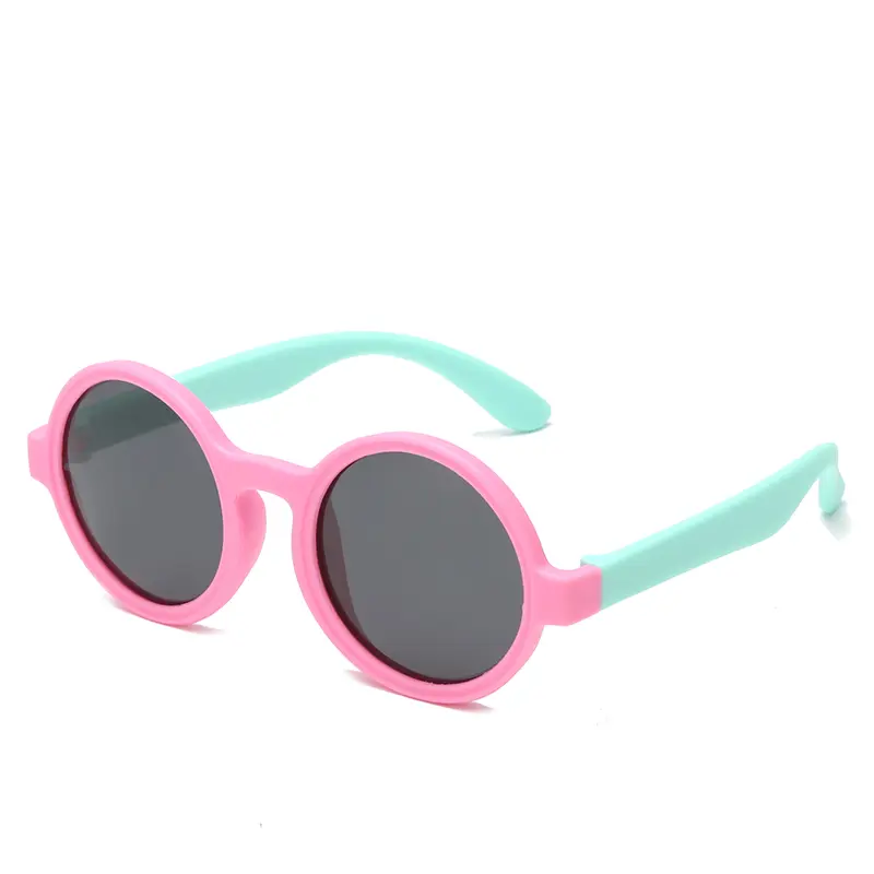 2023 New Cute Round Frame Children's Sunglasses Baby Safe Soft UV Resistant Sunglasses Trend Eyewear for Boys and Girls