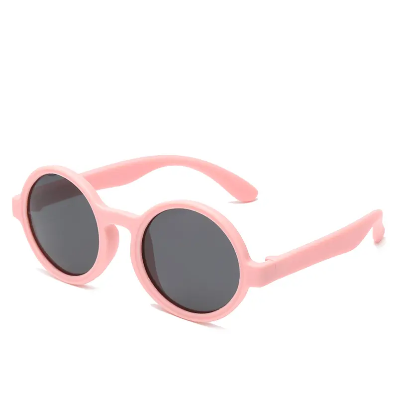 2023 New Cute Round Frame Children's Sunglasses Baby Safe Soft UV Resistant Sunglasses Trend Eyewear for Boys and Girls