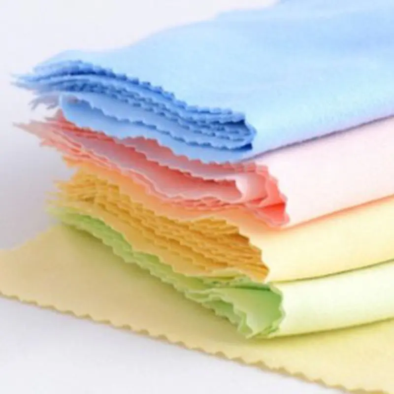 10 Pieces of Fashionable Color Glasses Cloth Antistatic Microfiber Cleaning Cloth Wholesale