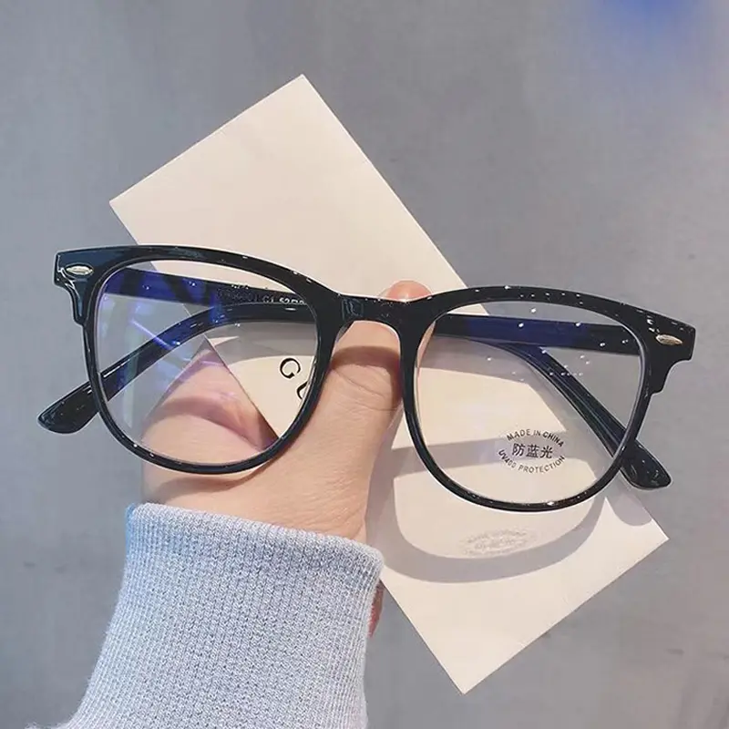 Women's Fashion Transparent Computer Glasses Round Frame Anti Blue Light Eyeglass Optical Spectacle Eyewear For Men