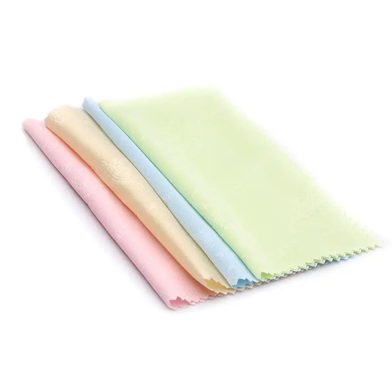 10 Pieces of Fashionable Color Glasses Cloth Antistatic Microfiber Cleaning Cloth Wholesale