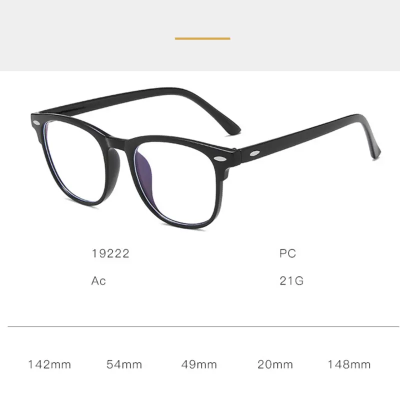 Women's Fashion Transparent Computer Glasses Round Frame Anti Blue Light Eyeglass Optical Spectacle Eyewear For Men