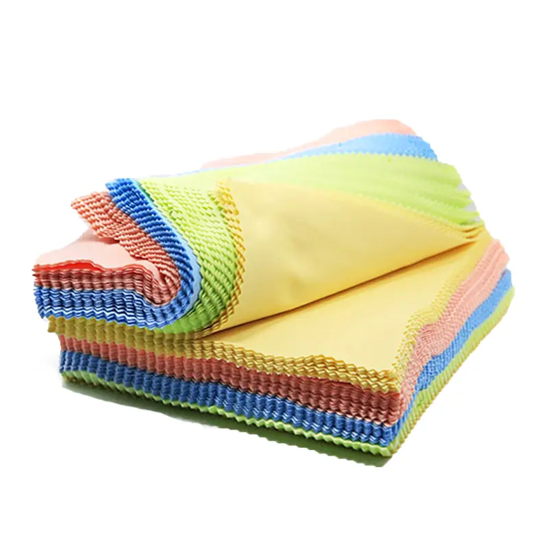 10 Pieces of Fashionable Color Glasses Cloth Antistatic Microfiber Cleaning Cloth Wholesale