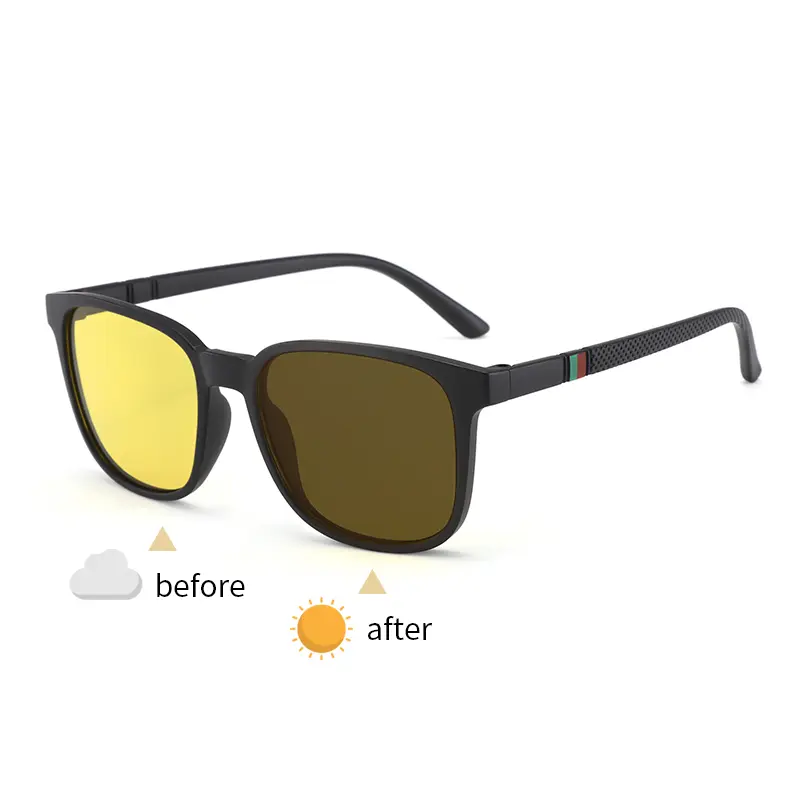 Photochromic Cycling Glasses Men MTB Cycling Sunglasses Women Road Bike Eyewear UV400 Outdoor Sports Driving Yellow Glasses