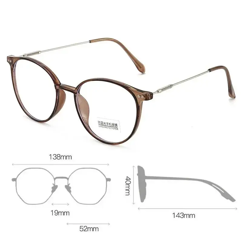 Ladies Anti-blue Light Minus Eyeglasses Smart Photochromic Myopia Glasses Outdoor Changing Color Sunglasses Diopter 0 To -6.0