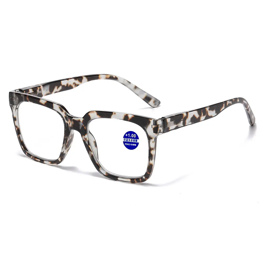 Fashionable Large Frame Presbyopia Glasses for Women Versatile High-definition Reading Glasses Anti Blue Light Far Sight Glasses