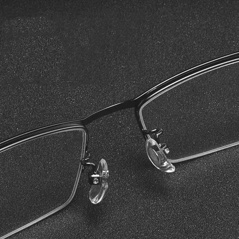 Women Short-sighted Eyeglasses Business Men Half Frame Myopia Eyeglass Blue Light Blocking Eye Protection Optical Glasses