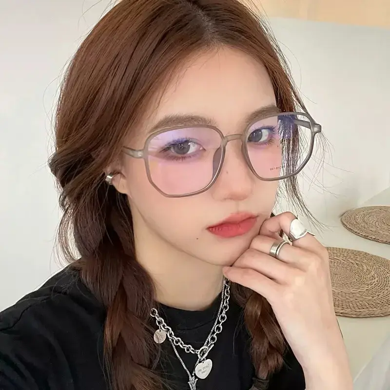 Ultra Light Myopic Glasses Vintage Square Frame Short Sight Eyewear Blue Light Blocking Eye Protection Near Sight Eyeglasses