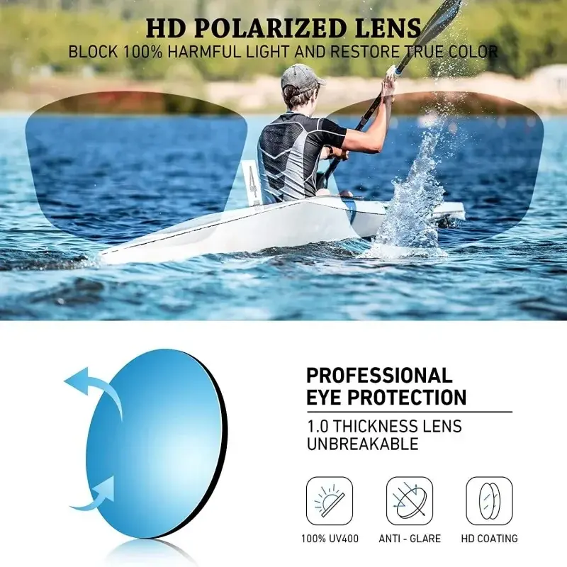 2024 Men's Polarized Sport Sunglasses with Rope Fashion Ultralight Colorful Film Sunglasses Outdor Dust-proof Cycling Sunglasses