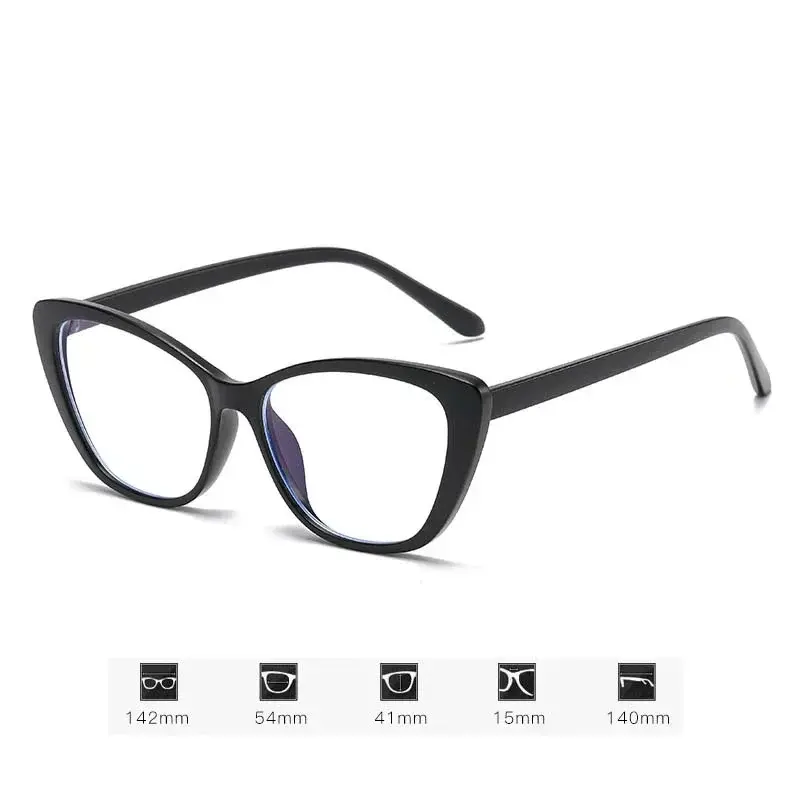 Anti Blue Light Transparent Eyeglasses Vintage Cat Eyes Frame Reading Glasses High-end Tortoiseshell Color Presbyopia Glasses