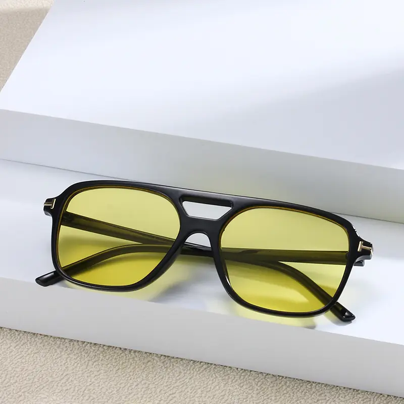 2024 Classic Double Beam T-shaped Ocean Sunglasses New Driving Outdoor Sunglasses UV400 Ultraviolet-proof Sunscreen Sunglasse
