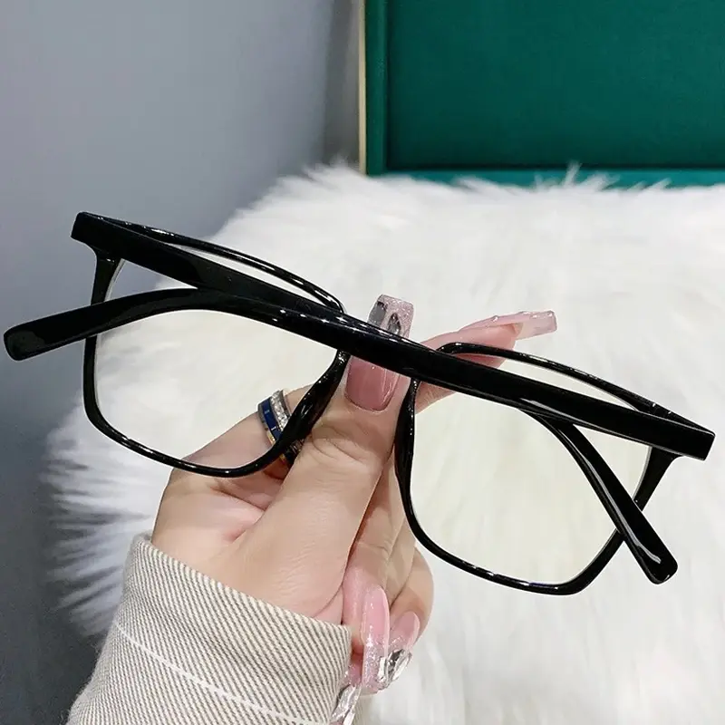 Retro Square TR90 Frame Myopia Finished Glasses Ultralight Anti-blue Light Near Sight Glasses Optical Spectacle Eyeglass