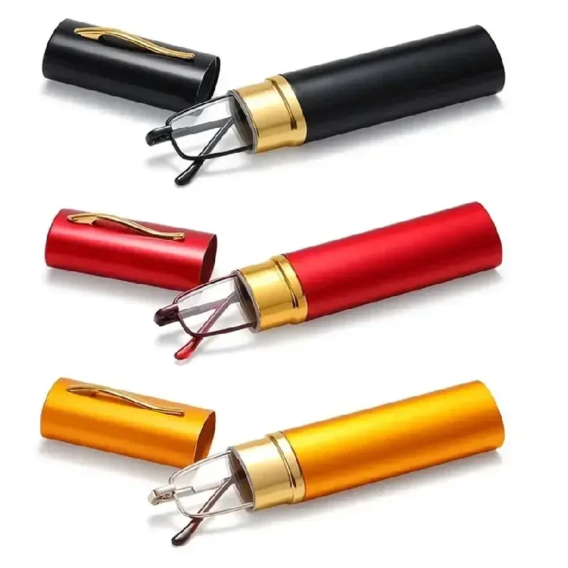 Men Pen Holder Reading Glasses Ultra Light Portable Presbyopic Eyewear Spring Frame High-definition Anti Blue Light Eyewear
