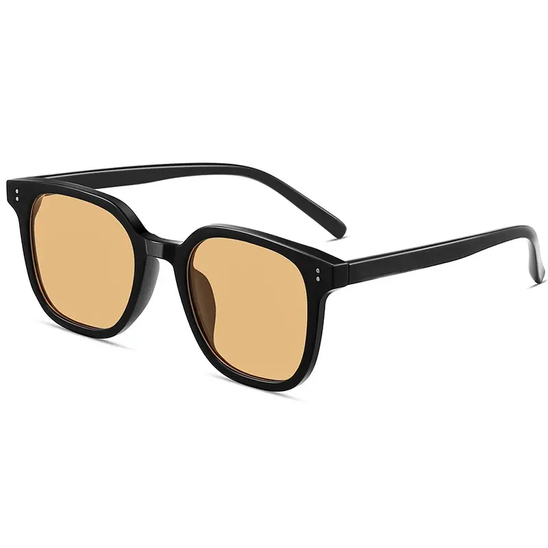 Women High-grade Myopia Sunglasses Oversized Frame Near Sight Eyewear UV Protection Black Frame Tan Short Sight Glasses