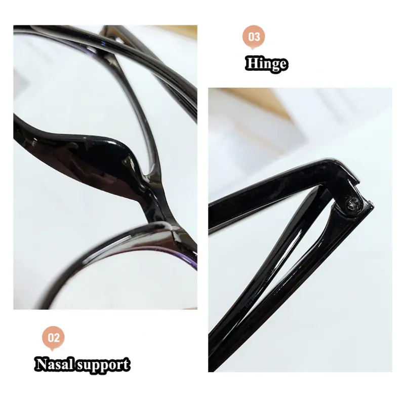 New Big Frame Anti-blue Light Near Sight Glasses Finished Myopia Glasses for Women Men Optical Prescription Eyewear 0 To -6.0