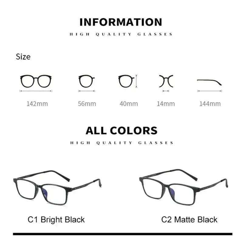 High Quality Reading Glasses for Women and Men Anti Blue Light Titanium Frame Presbyopia Eyewear with Diopter +1.0 To +4.0