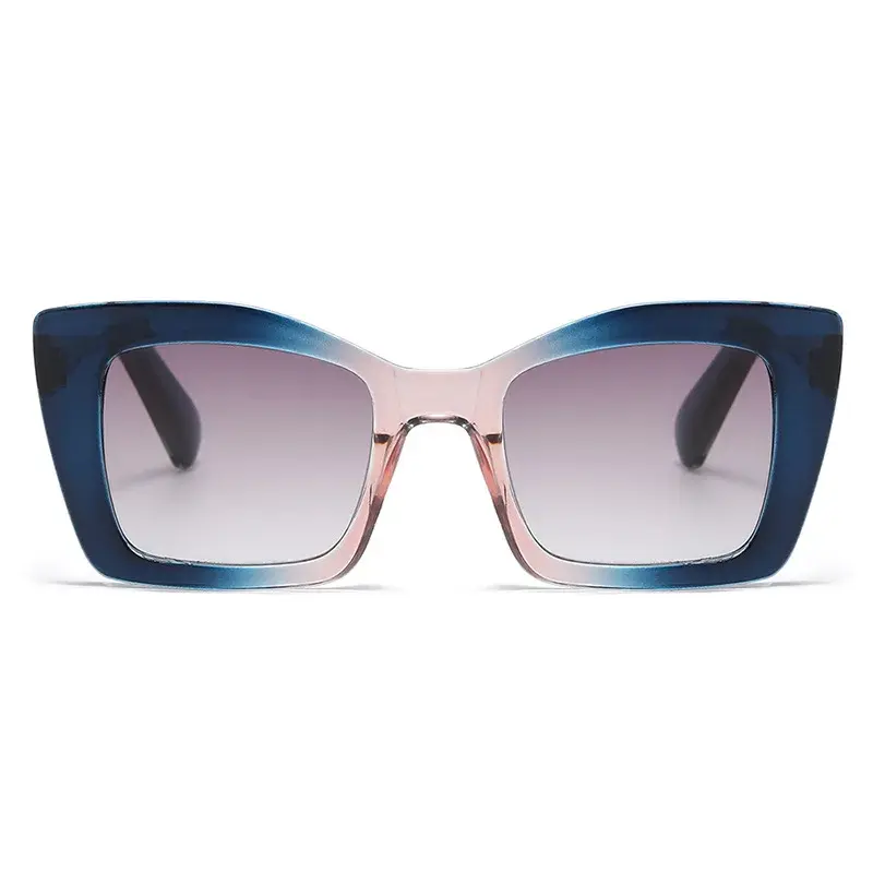 Fashion Large Frame Progressive Colour Presbyopia Glasses Women Brand Design Shading UV Protection HD Reading Glasses