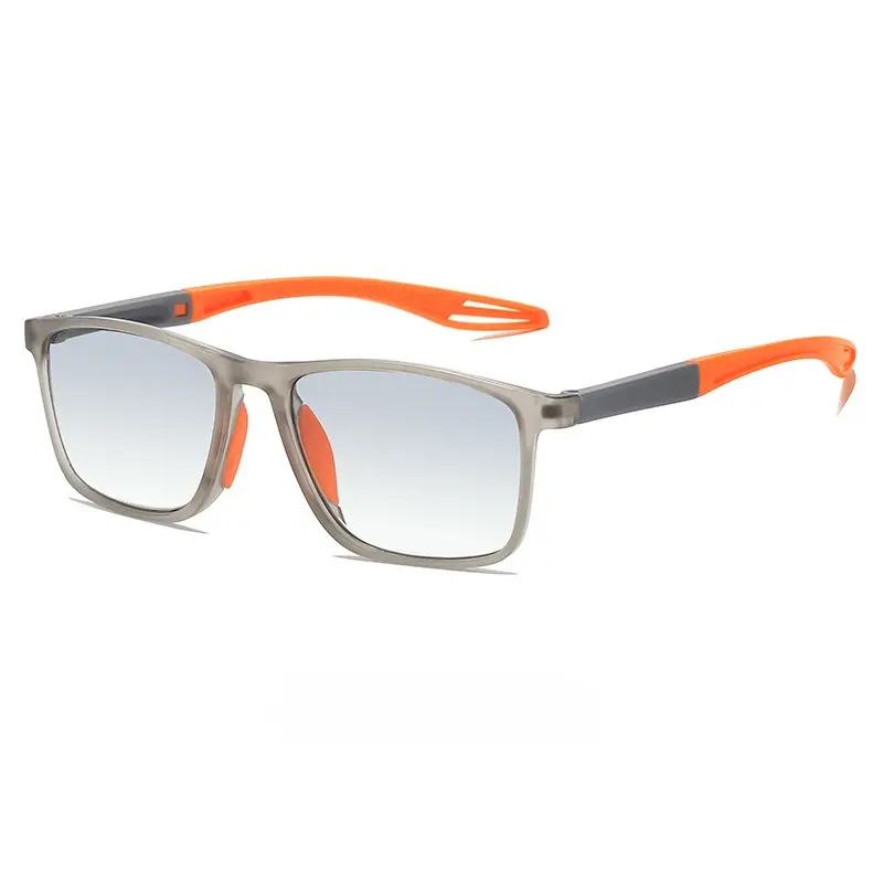 Sports Photochromic Reading Glasses 2-in-1 Anti UV Far Sight Sunglasses Progressive Color Anti-Blue Light Presbyopia Glasses