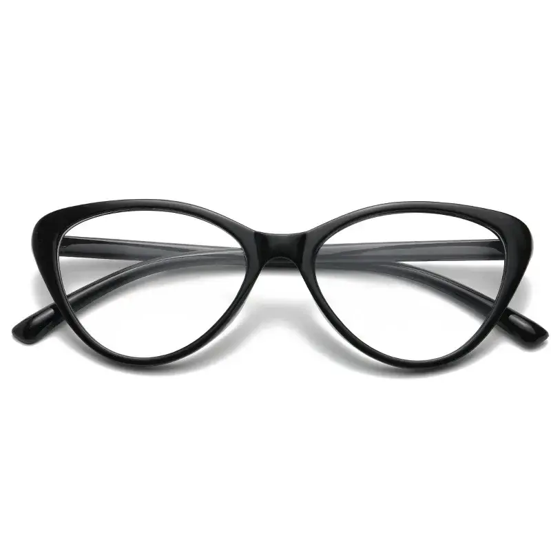 New Fashion Vintage Gradient Eyeglasses Large Frame Cat Eye Myopia Glasses Blue Light Blocking Eye Protection Unisex Eyewear