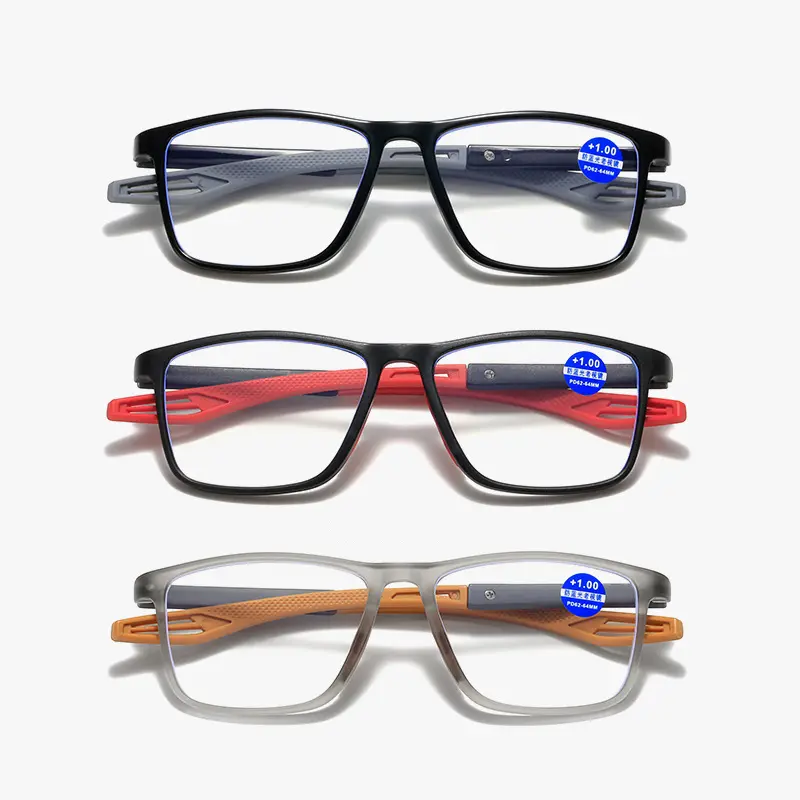 Ultralight TR90 Anti-blue Reading Glasses Middle-aged High - Definition Far Sight Glasses Sports Anti-slip Presbyopia Eyeglasses