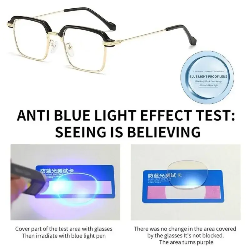 High Definition Men's Anti-blue Presbyopia Eyewear Photochromic Reading Glasses Metal Fashion Classic Hyperopia Eyeglasses
