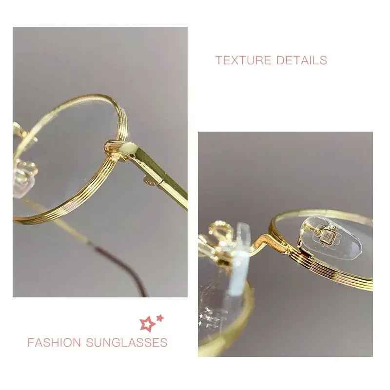 0~ -400 Oval Metal Myopia Glasses Circular Retro Anti Blue Light Glasses Business Style Unisex Eye Protection Eyewear