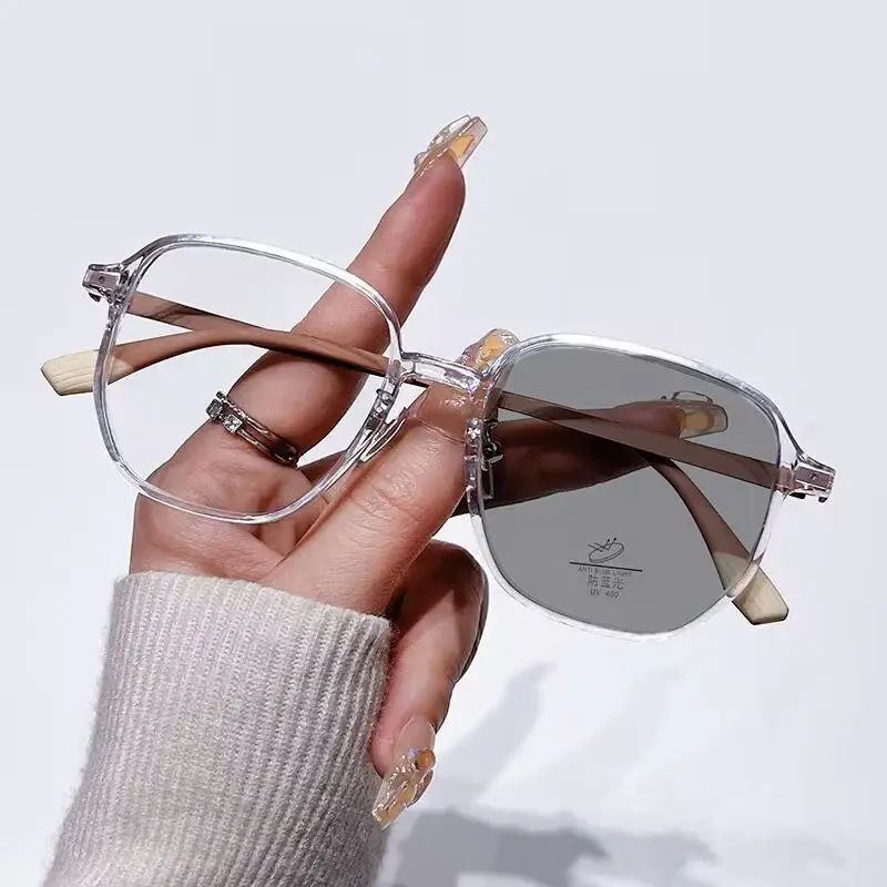 Photochromic Blue Light Blocking Reading Glasses Ultra Lightweight Oversized Frame for Women Stylish Premium Design Unisex