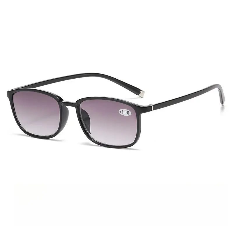 Progressive Colour Fashion Presbyopia Glasses Women's Reading Glasses with Degree HD Reading Glasses Shading Sunglasses