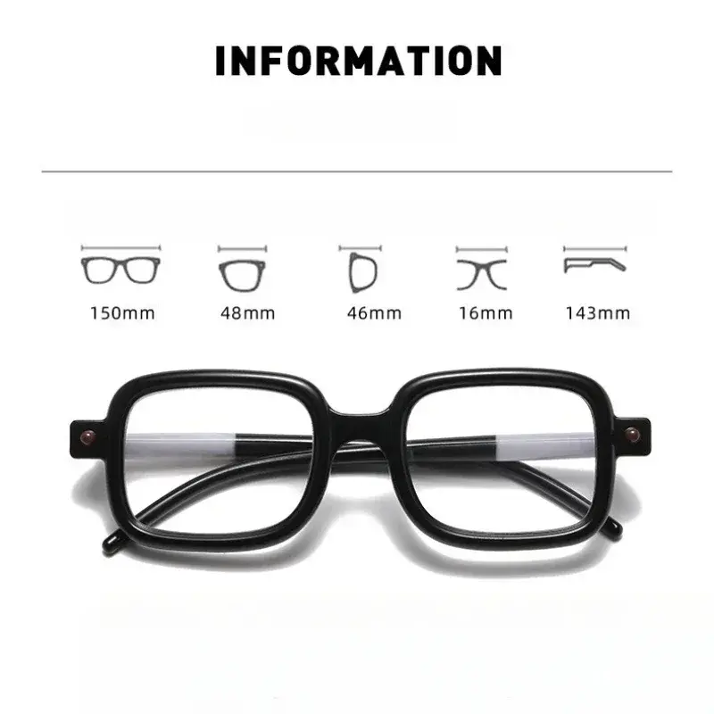 New Reading Photochromic Glasses Retro Fashion Square Presbyopia Hyperopia Eyeglasses Women Man Reading Eyewear 0 To +4.0