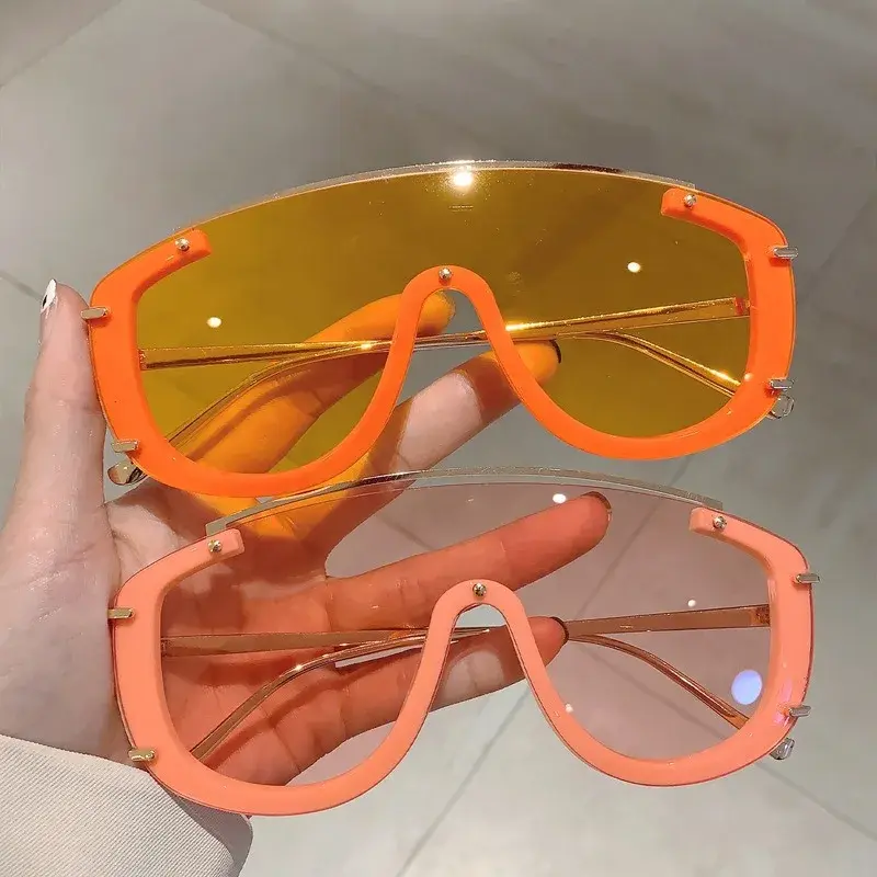 Y2k Stylish Women Sunglasses Fashion Gradient Outdoor Sports Shades Trendy Luxury Brand Design Futuristic Men Sun Glasses
