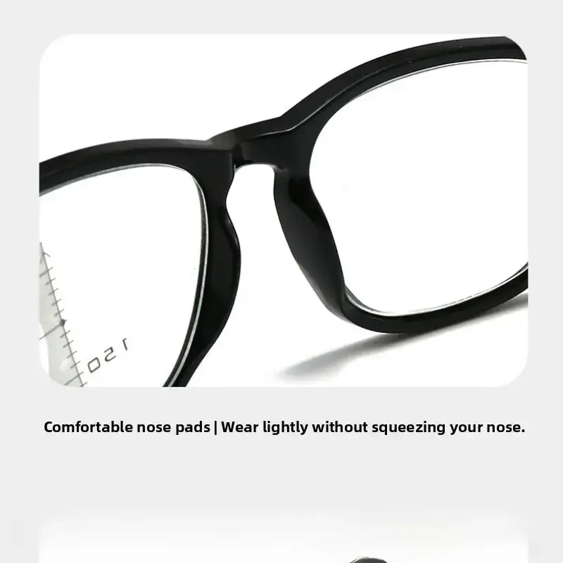 Multifocal Photochromic Reading Glasses Far and Near Dual-use Presbyopia Glasses Anti Blue Light Color Change Glasses for Men