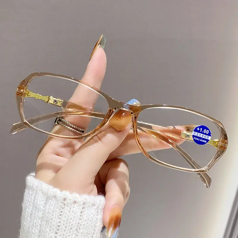 Korean Style Ultra Light Small Frame Glasses Anti-Radiation Reading Glasses for Women Fashionable Blue Light Blocking Eyewear