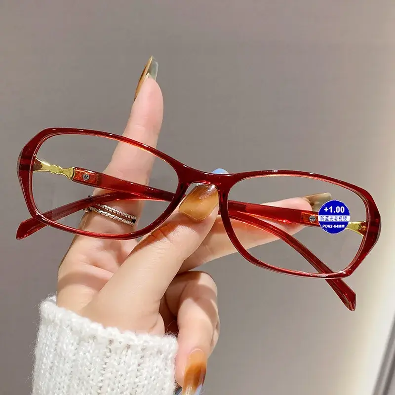 Korean Style Ultra Light Small Frame Glasses Anti-Radiation Reading Glasses for Women Fashionable Blue Light Blocking Eyewear