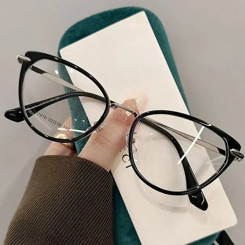 2025 Fashion Cat Eye Reading Glasses Women Vintage Large Frame Premium Feeling Presbyopia Women's Eyepieces Diopter 0 To +4.0