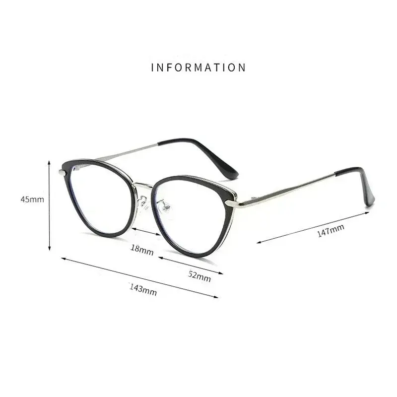 2025 Fashion Cat Eye Reading Glasses Women Vintage Large Frame Premium Feeling Presbyopia Women's Eyepieces Diopter 0 To +4.0