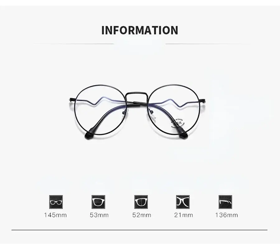 2023 Women Short-sighted Eyewear New Anti-blue Light Myopia Glasses Women Fashion Large Frame Myopia Finished Eyeglasses