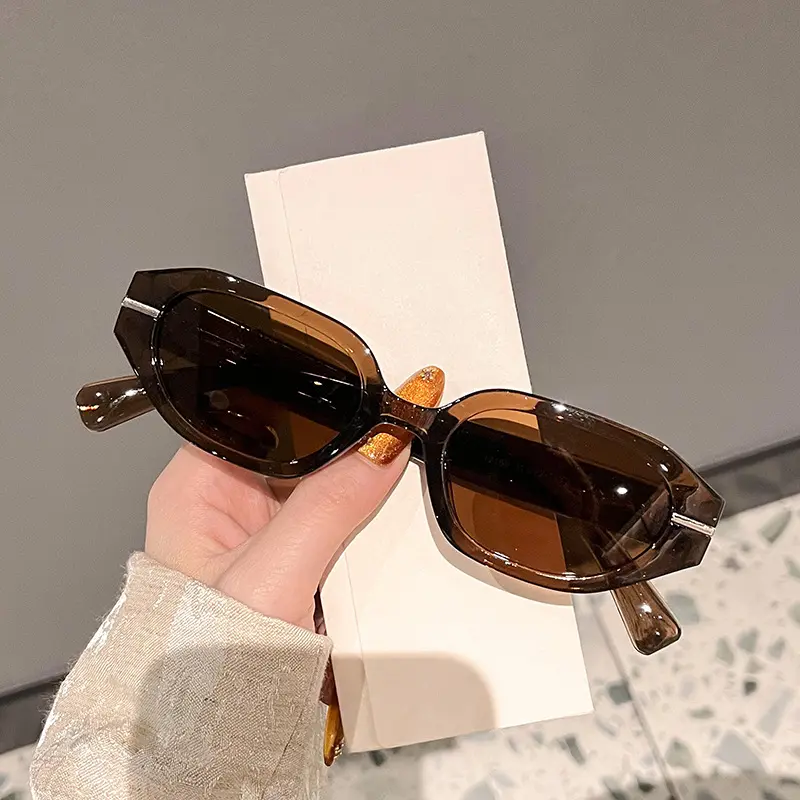 Fashion Small Frame Sunglasses Personalised Simple Mittens Decorative Sunglasses Men and Women UV400 Outdoor Trend Goggles