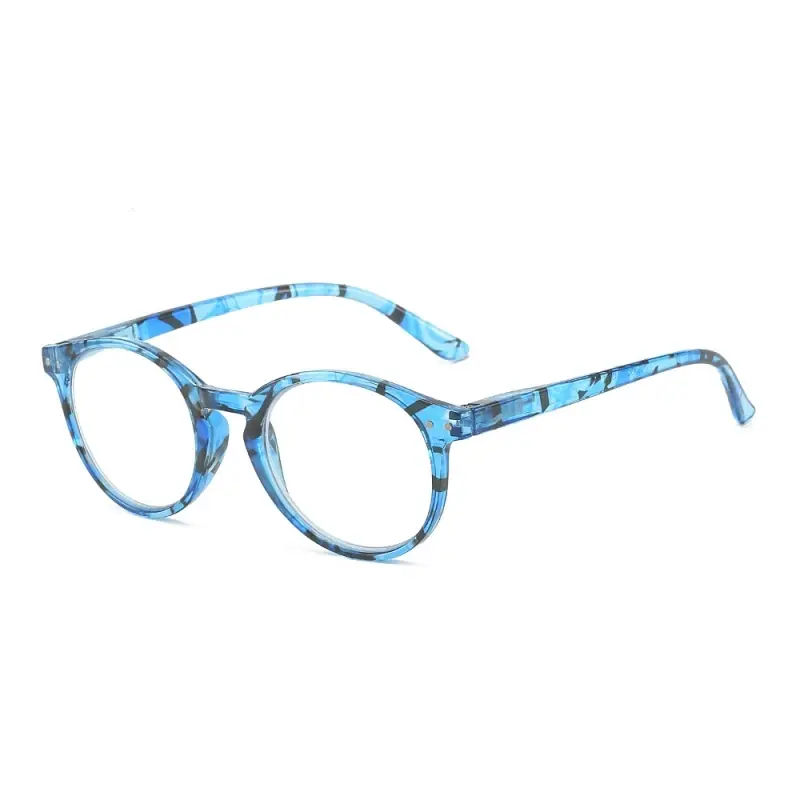 Large Frame Round Reading Glasses High-definition Flower Spring Women Presbyopia Glasses Middle-aged and Elderly Glasses