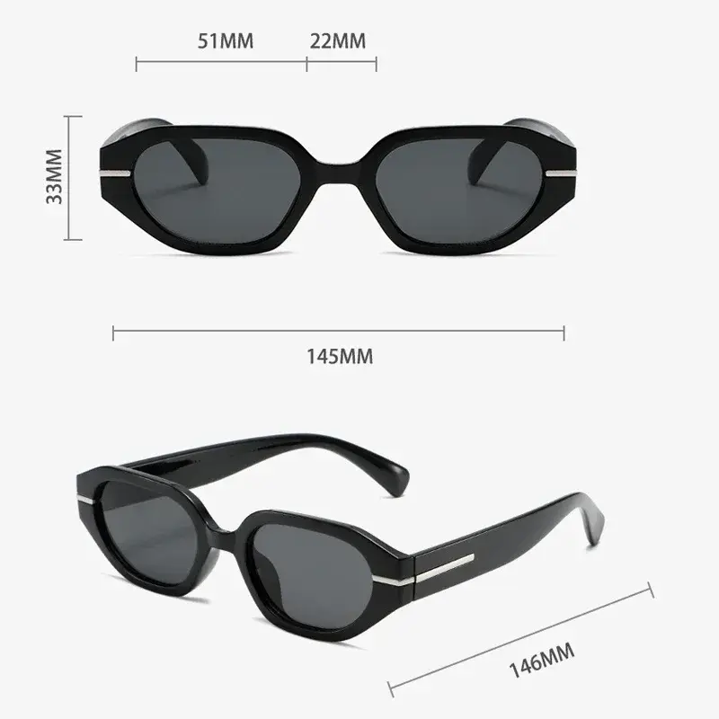 Fashion Small Frame Sunglasses Personalised Simple Mittens Decorative Sunglasses Men and Women UV400 Outdoor Trend Goggles