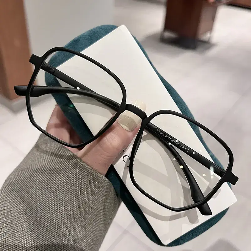 Blue Light Blocking Eye Protection Near Sight Eyeglasses Ultra Light Myopic Glasses Vintage Square Frame Short Sight Eyewear
