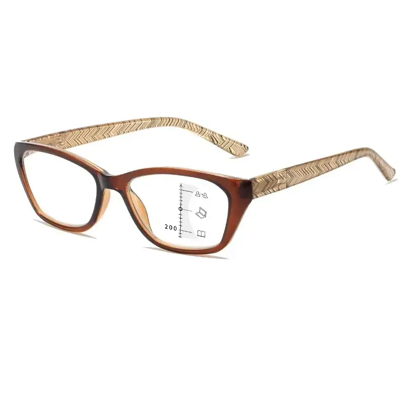 High Definition Reading Eyewear New Far Near Dual Use Anti Blue Light Presbyopia Glasses Progressive Multifocal Eyeglasses