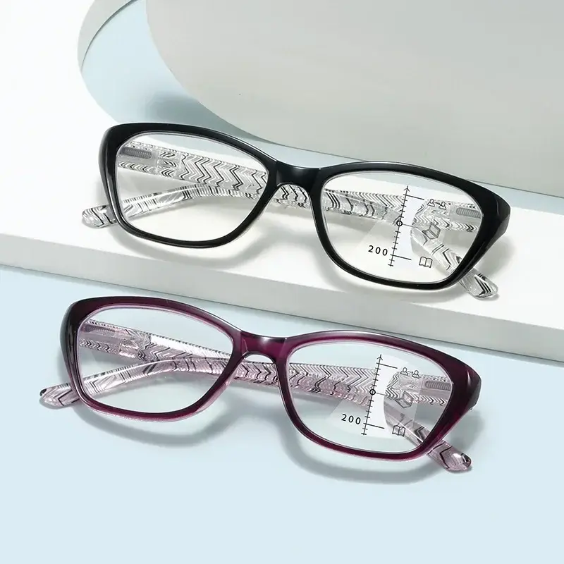 High Definition Reading Eyewear New Far Near Dual Use Anti Blue Light Presbyopia Glasses Progressive Multifocal Eyeglasses